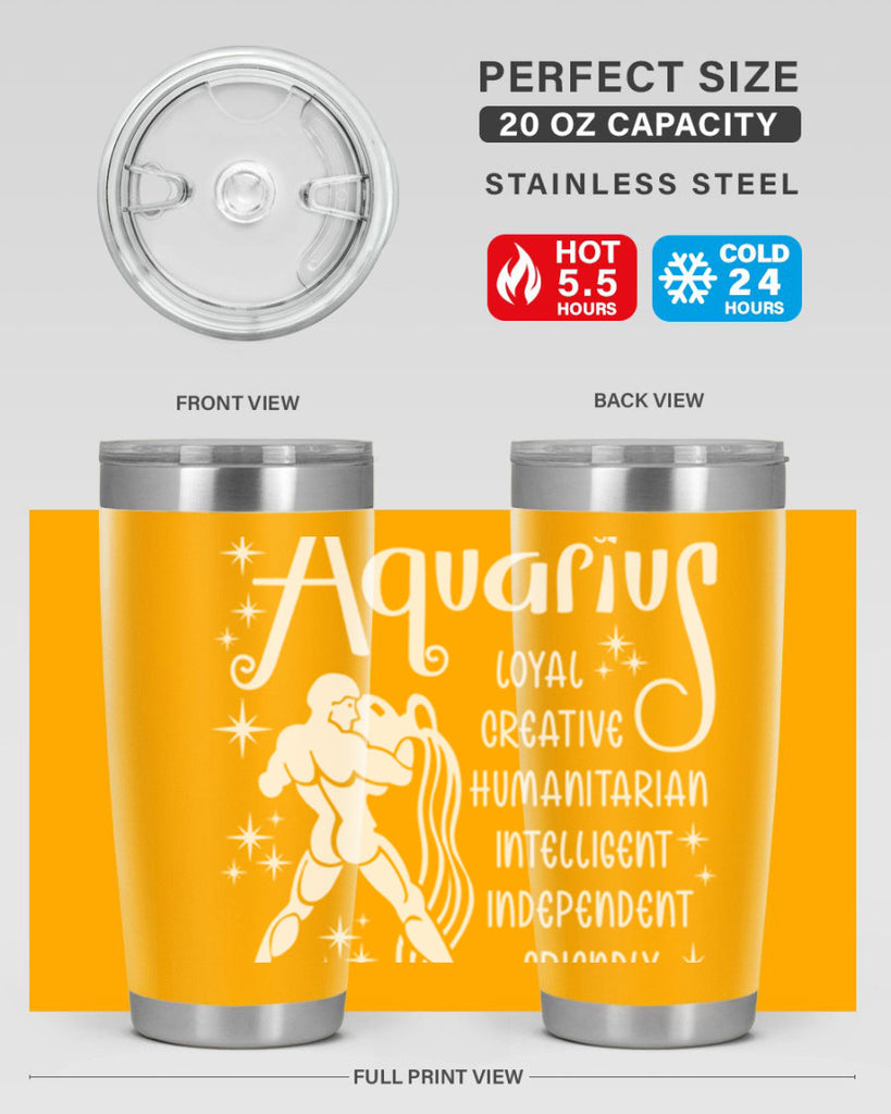 Aquarius 68#- zodiac- Tumbler