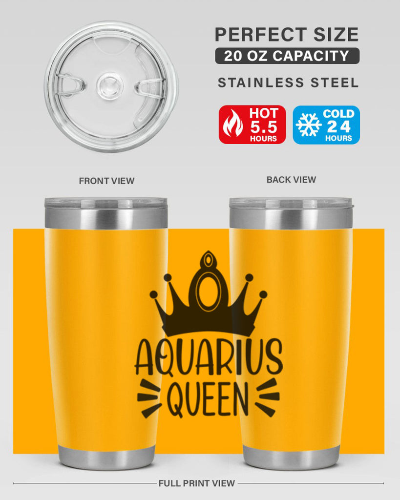 Aquarius queen 73#- zodiac- Tumbler