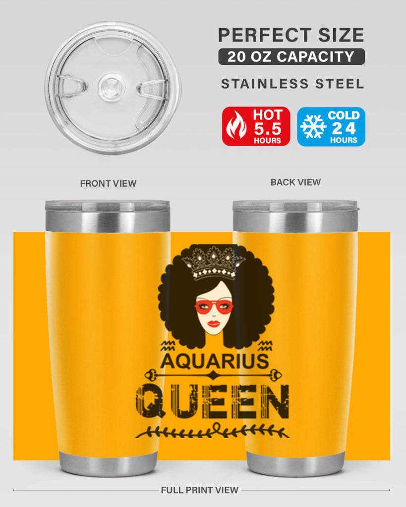 Aquarius queen 75#- zodiac- Tumbler