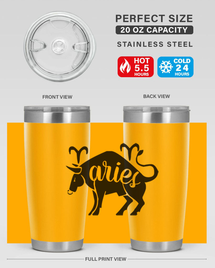 Aries 104#- zodiac- Tumbler