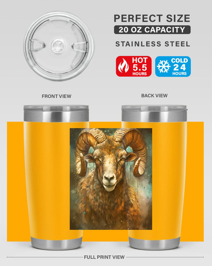 Aries 54#- zodiac- Tumbler