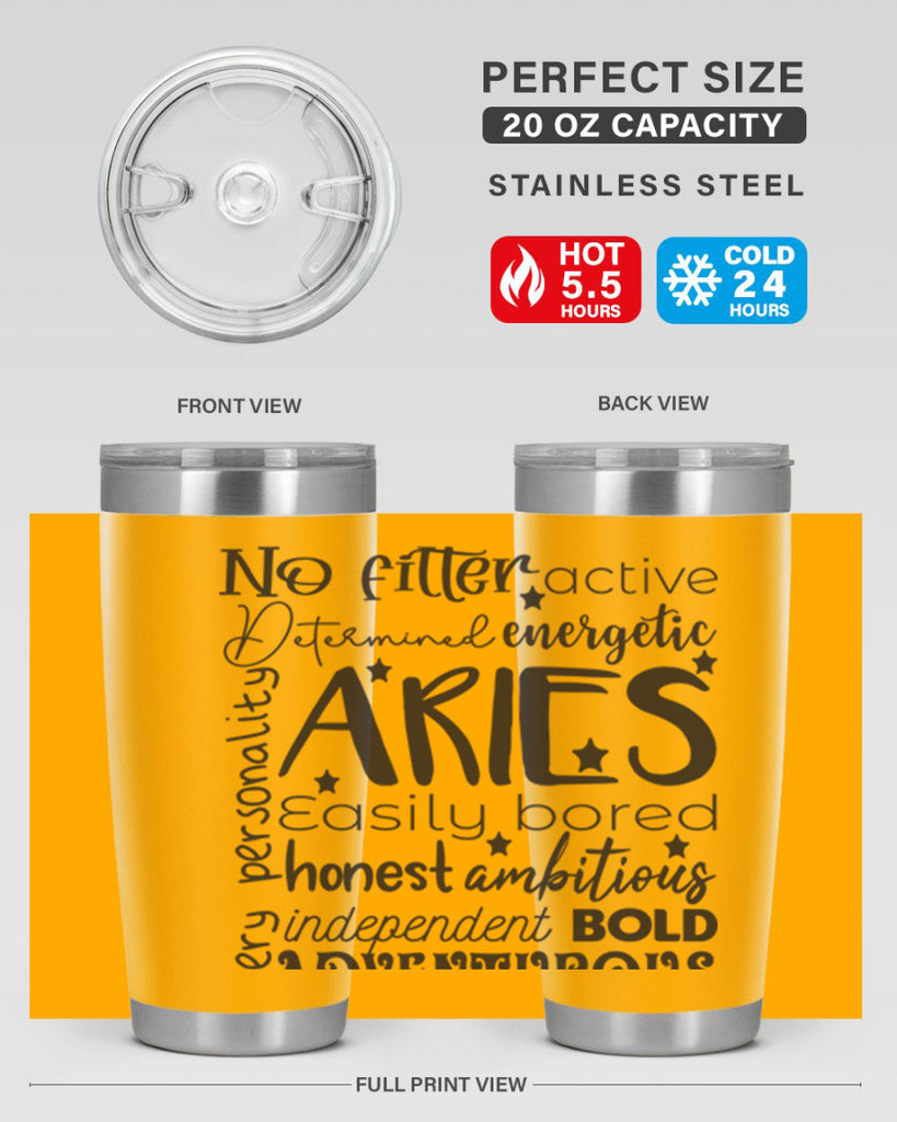 Aries 564#- zodiac- Tumbler