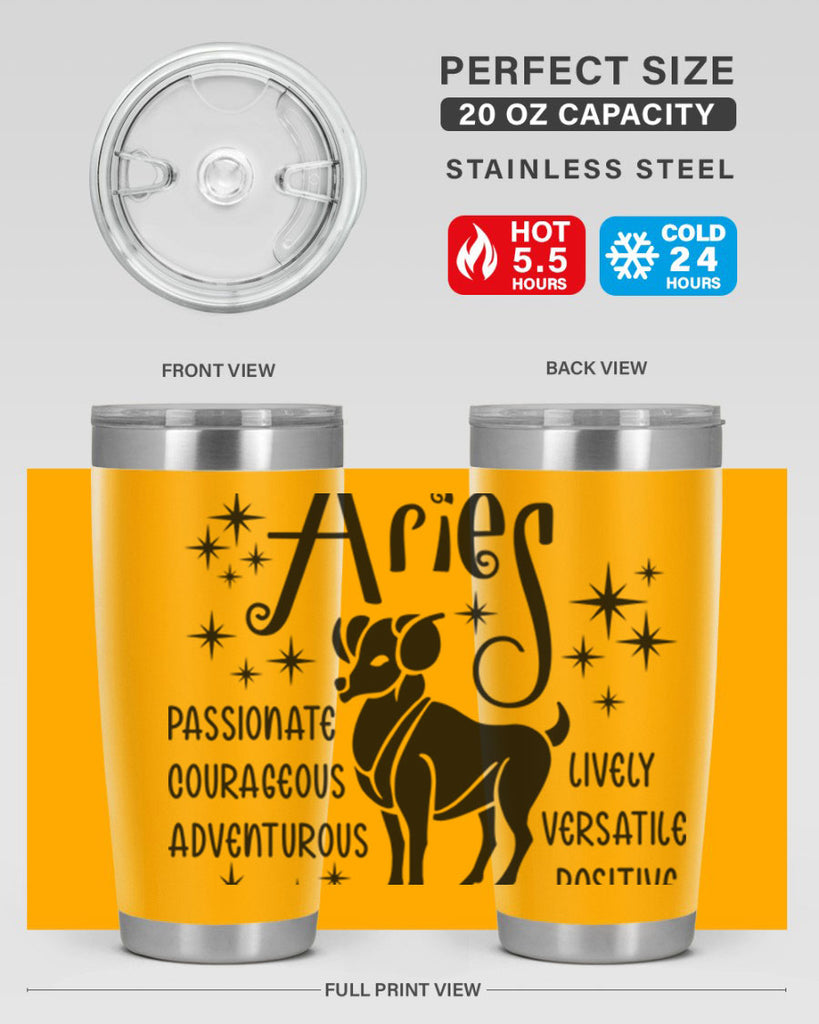 Aries 93#- zodiac- Tumbler