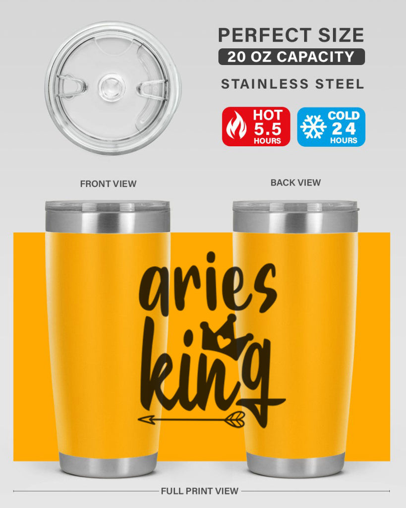 Aries king 108#- zodiac- Tumbler