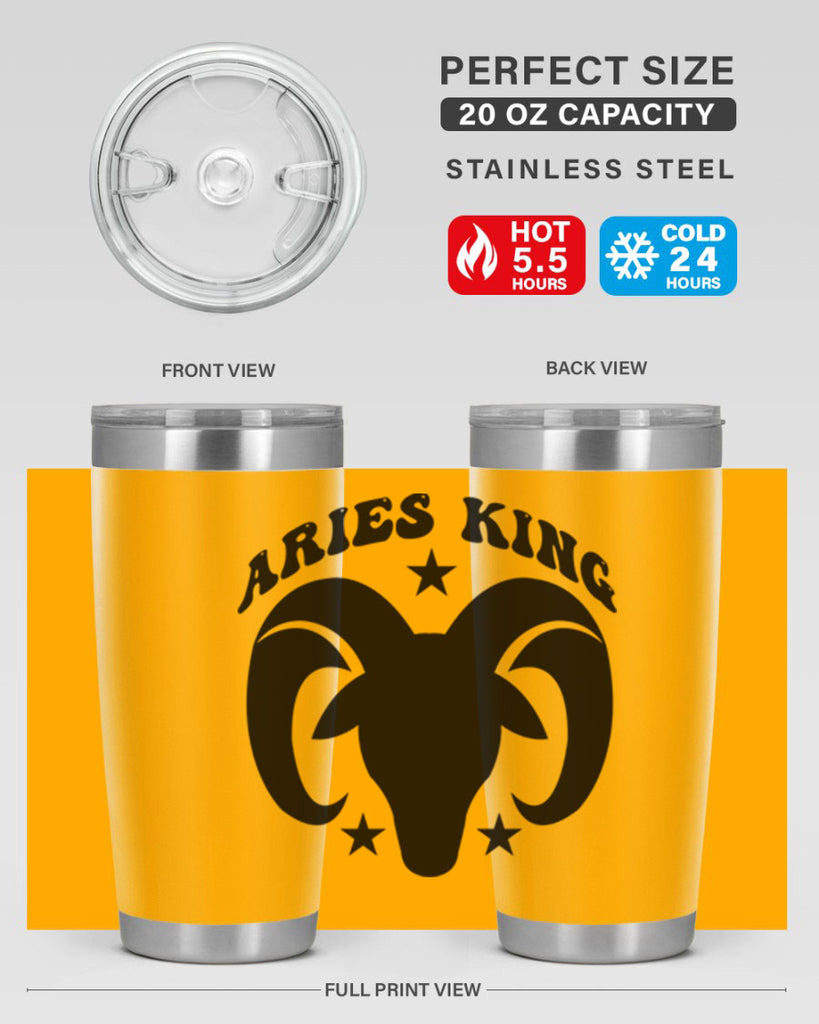 Aries king 110#- zodiac- Tumbler