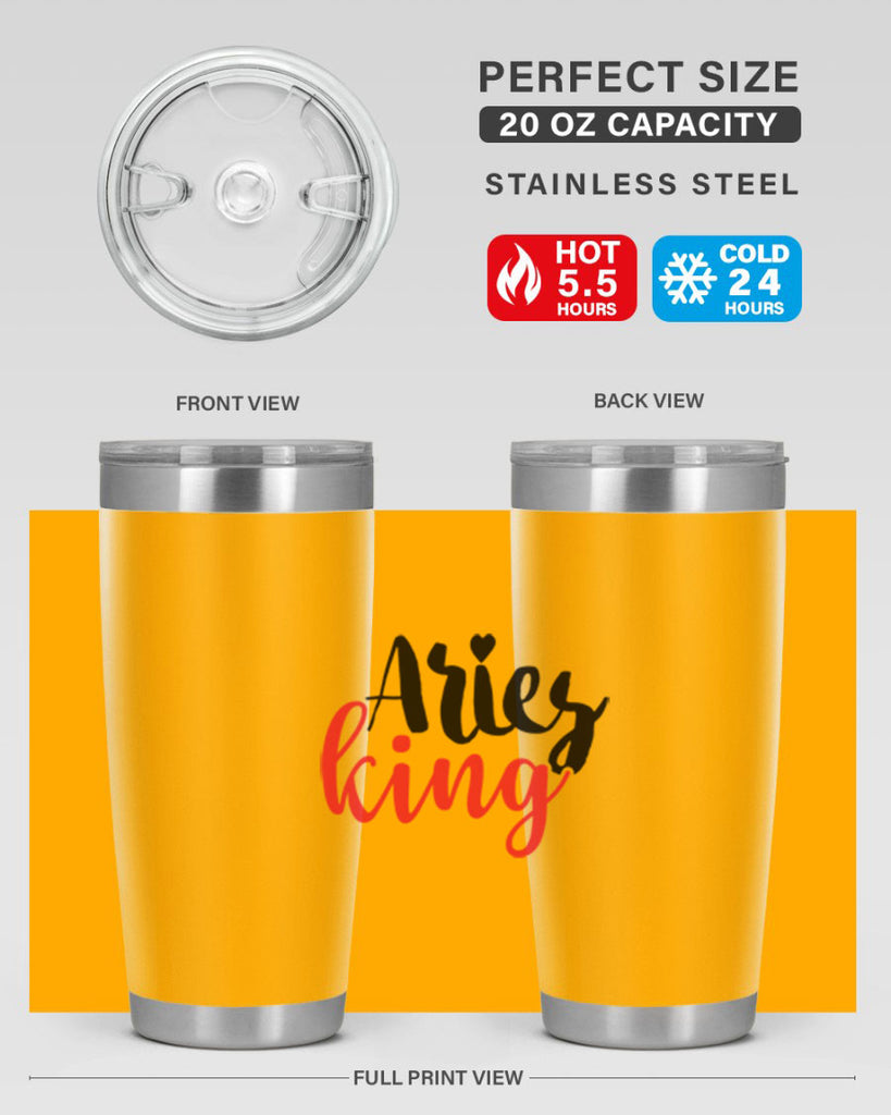 Aries king 96#- zodiac- Tumbler