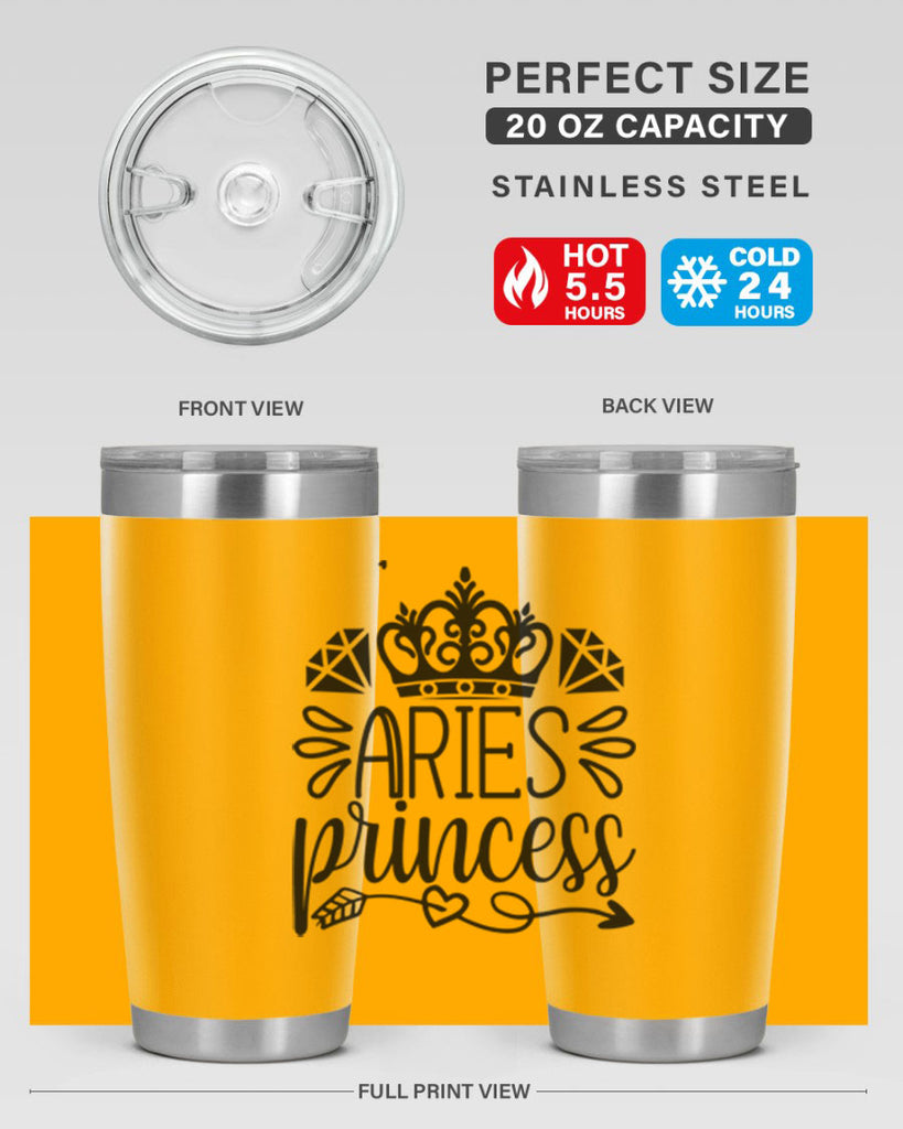 Aries princess 114#- zodiac- Tumbler