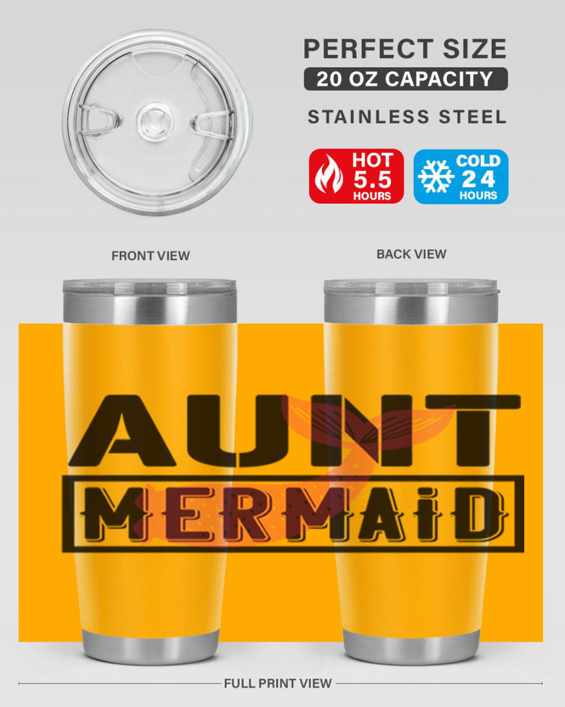 Aunt mermaid 17#- mermaid- Tumbler