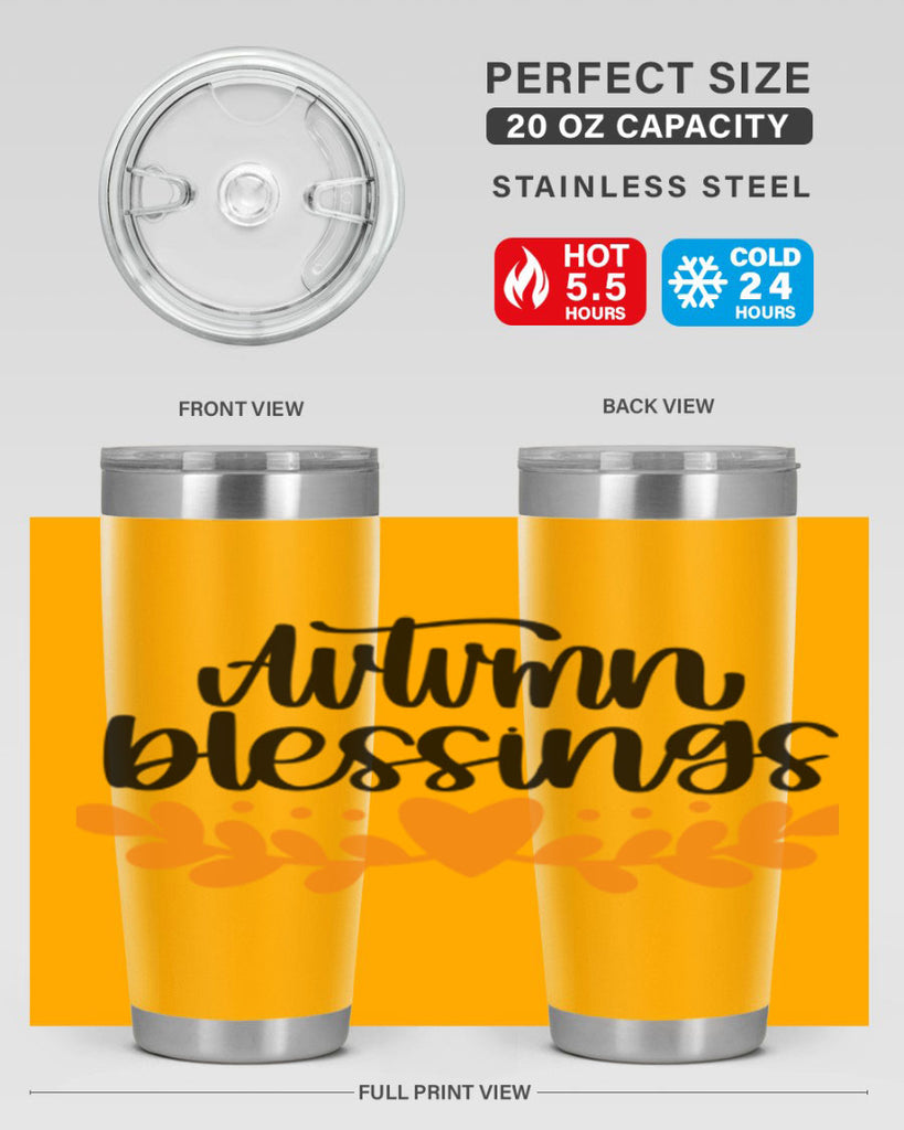 Autumn Blessings 472#- fall- Tumbler