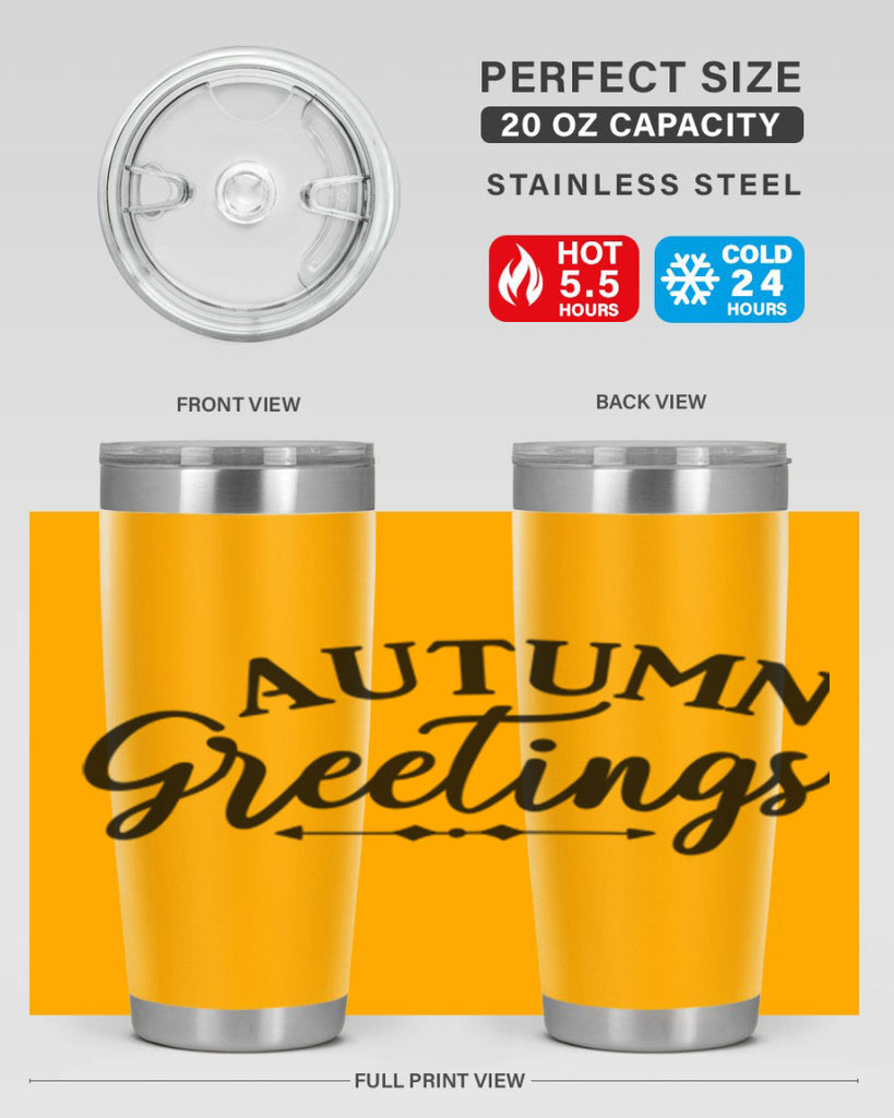 Autumn Greetings 16#- fall- Tumbler