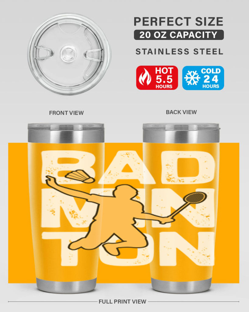 Bad 1452#- badminton- Tumbler