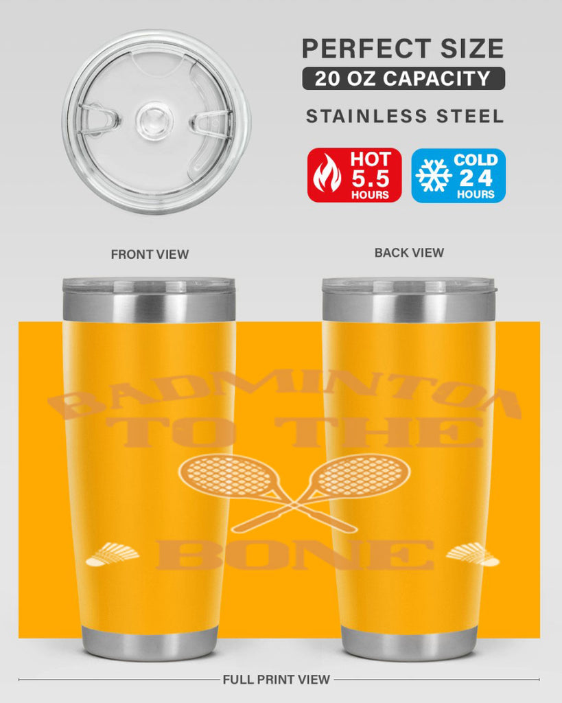 Badminton to the Bone 2344#- badminton- Tumbler