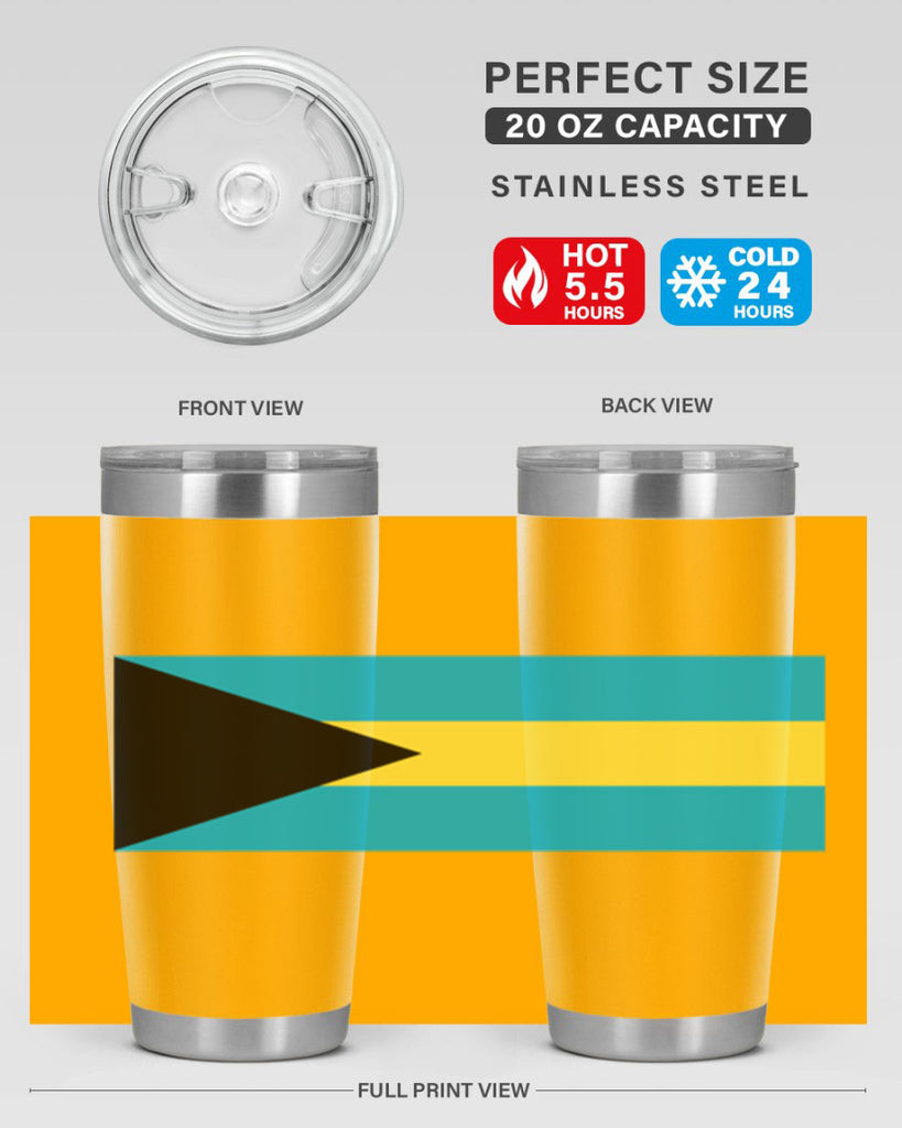 Bahamas 186#- world flags- Tumbler