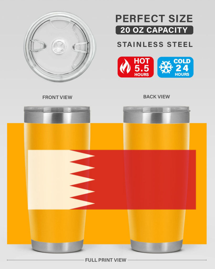 Bahrain 185#- world flags- Tumbler