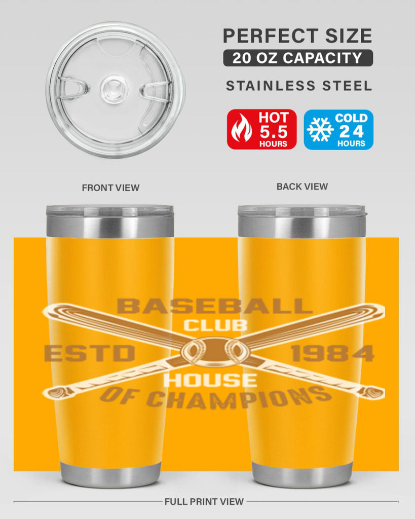 Baseball 1443#- baseball- Tumbler