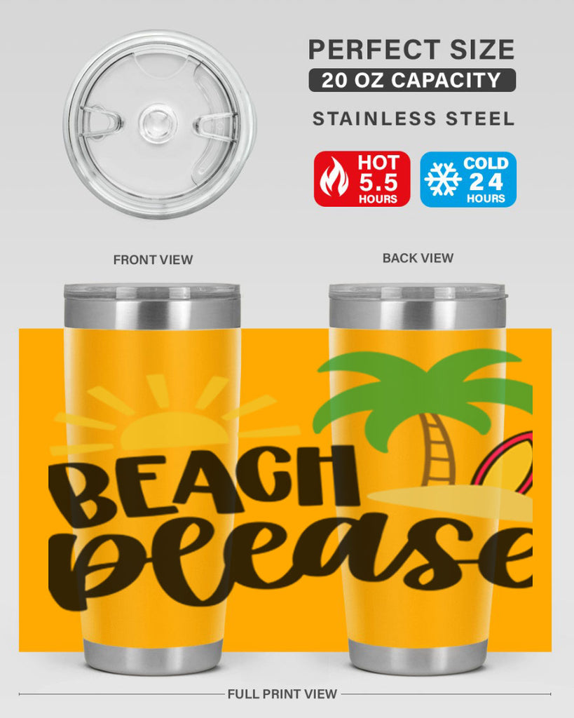 Beach Please Style 51#- summer- Tumbler