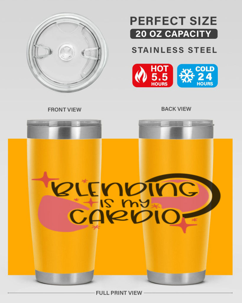 Blending Is My Cardio Style 128#- make up- Tumbler