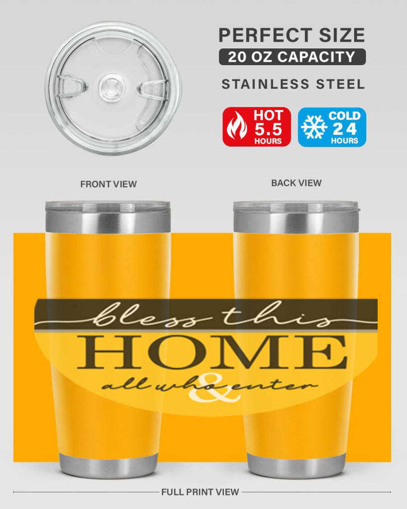 Bless this Home and all57#- spring- Tumbler