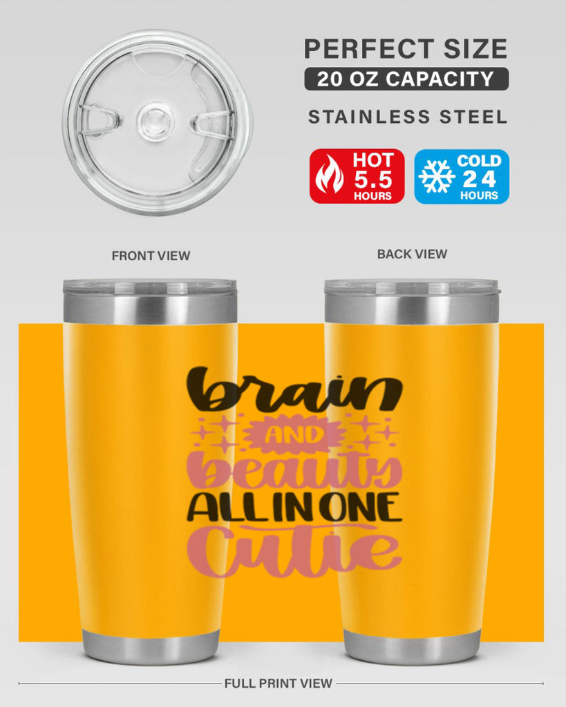 Brain And Beauty All In One Style 126#- make up- Tumbler