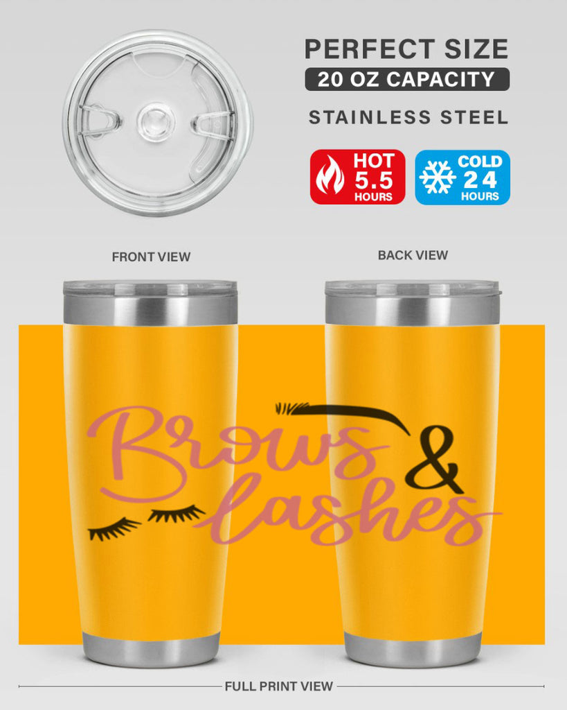 Brows Lashes Style 122#- make up- Tumbler