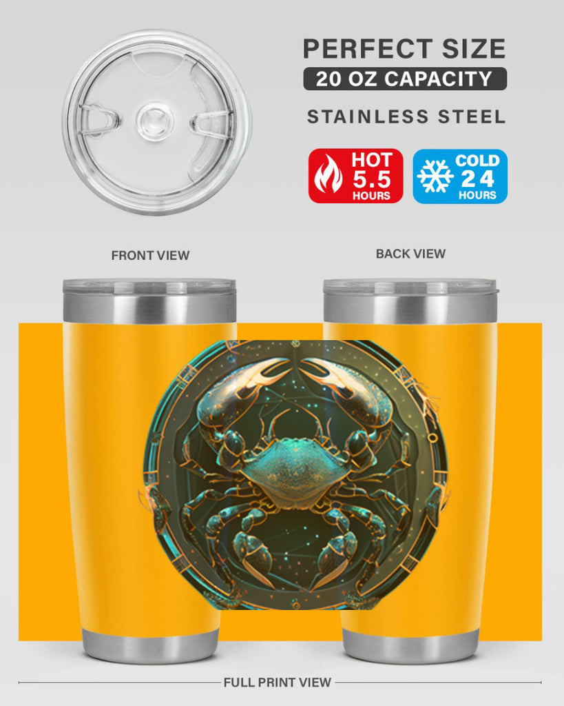 Cancer 147#- zodiac- Tumbler