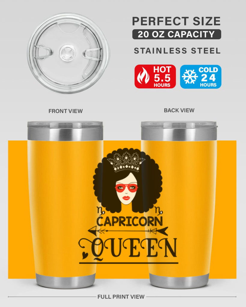 Capricorn queen 197#- zodiac- Tumbler