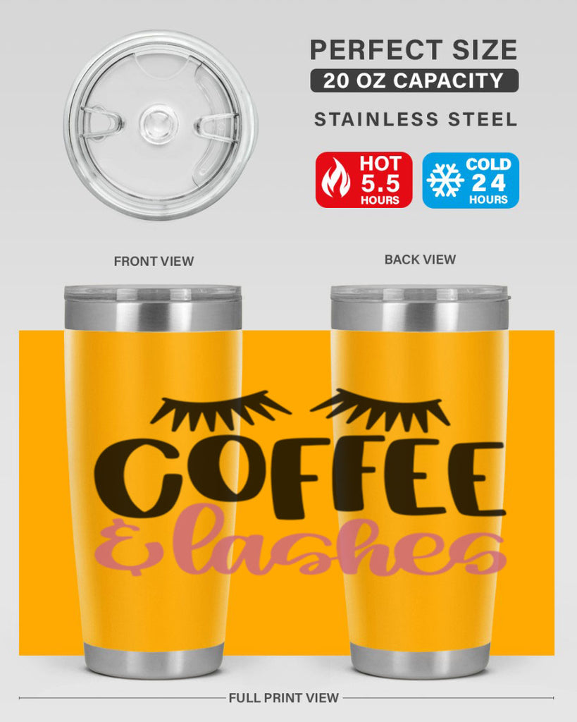 Coffee Lashes Style 110#- make up- Tumbler