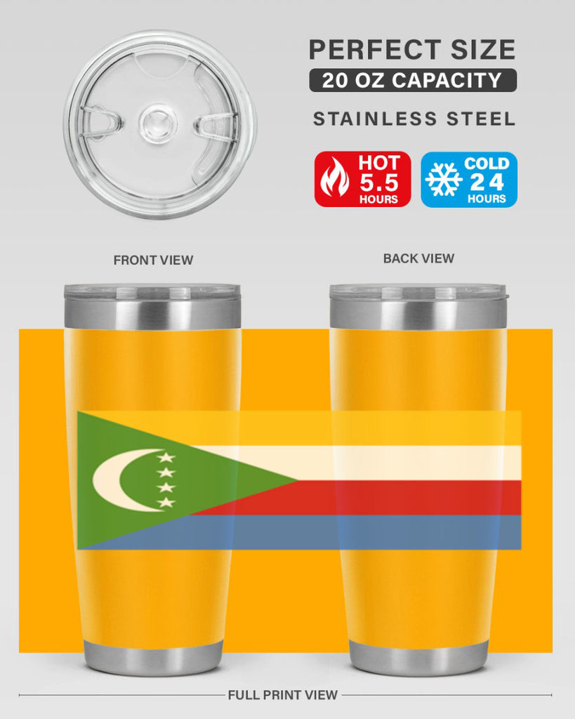 Comoros 160#- world flags- Tumbler