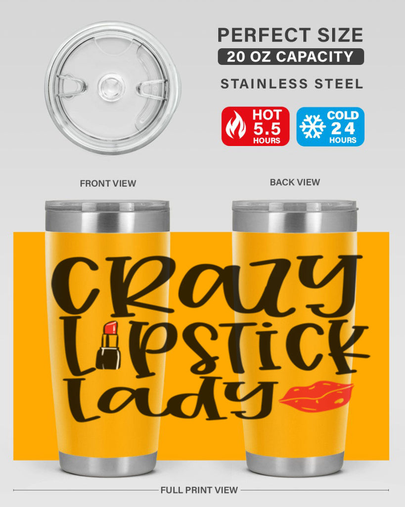 Crazy Lipstick Lady Style 240#- make up- Tumbler