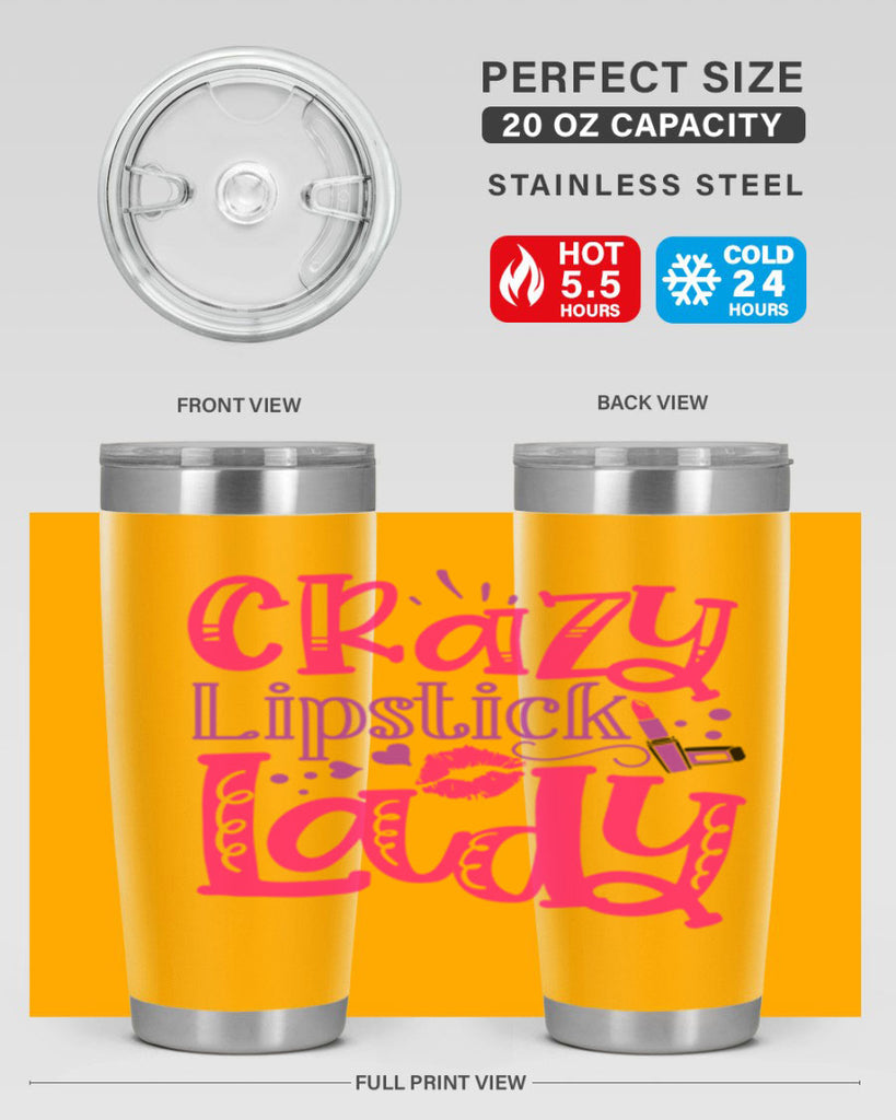 Crazy Lipstick Lady Style 241#- make up- Tumbler