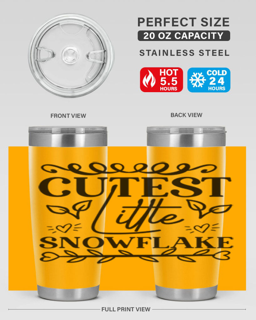 Cutest Little Snowflake 88#- winter- Tumbler