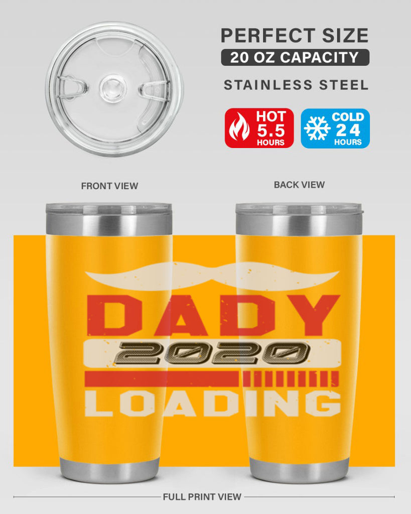 Dady Loading Style 44#- baby shower- tumbler