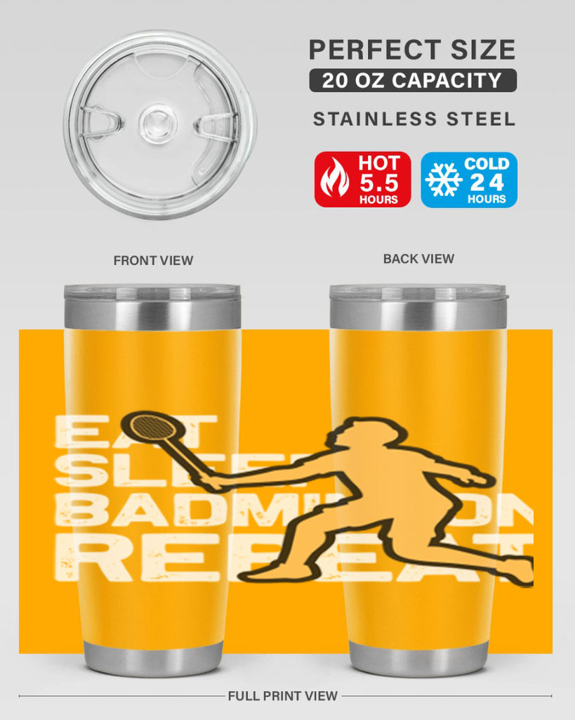 Eat 1286#- badminton- Tumbler