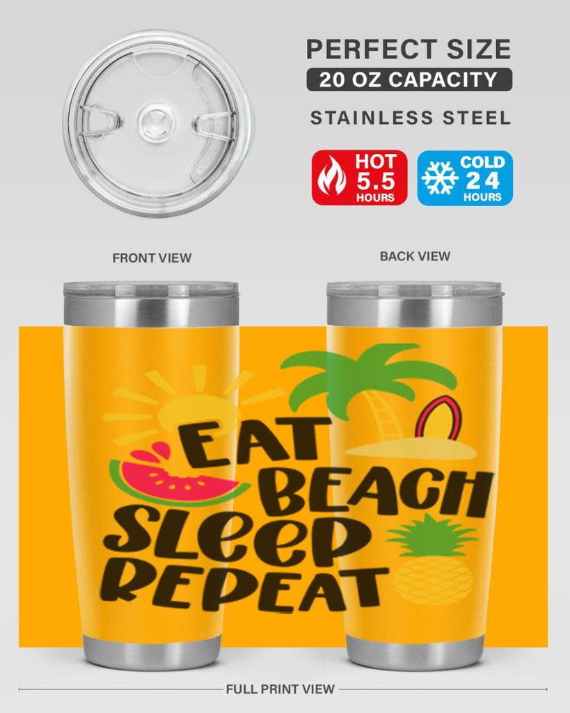 Eat Beach Sleep Repeat Style 47#- summer- Tumbler