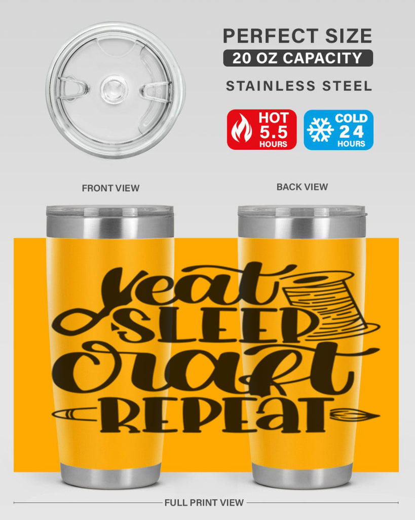Eat Sleep Craft Repeat 29#- crafting- Tumbler