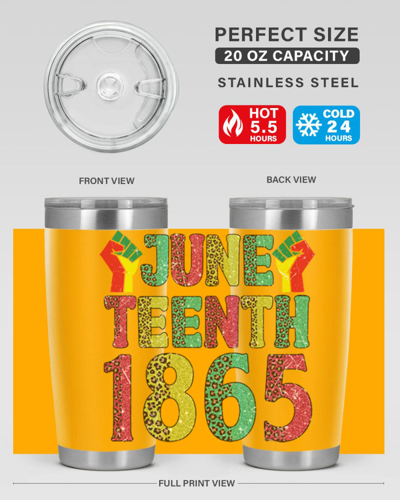 Fist Juneteenth Since 1865 Design Png 10#- Juneteenth- tumbler