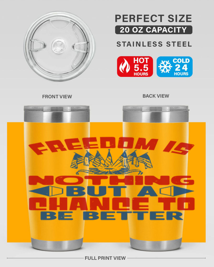 Freedom is nothing Style 6#- Fourt Of July- Tumbler