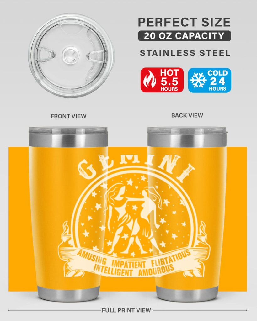 Gemini 10#- zodiac- Tumbler