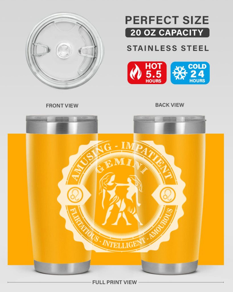 Gemini 12#- zodiac- Tumbler
