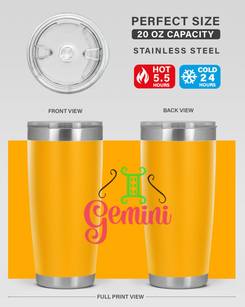 Gemini 224#- zodiac- Tumbler