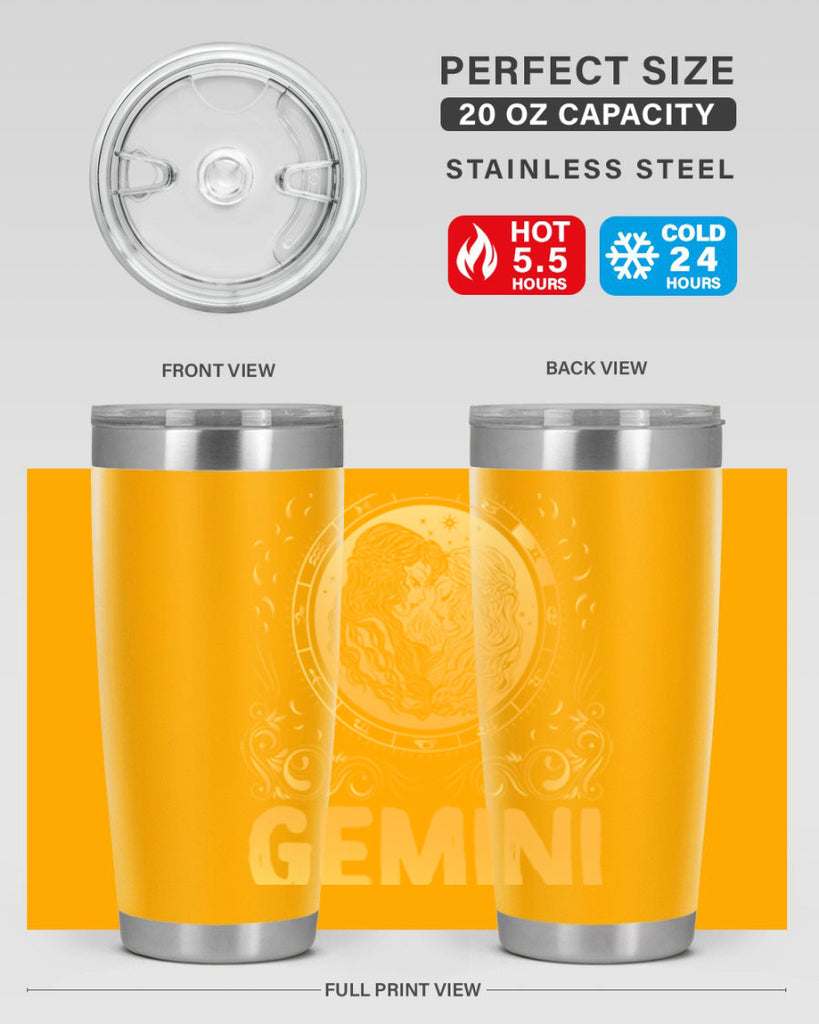 Gemini 234#- zodiac- Tumbler