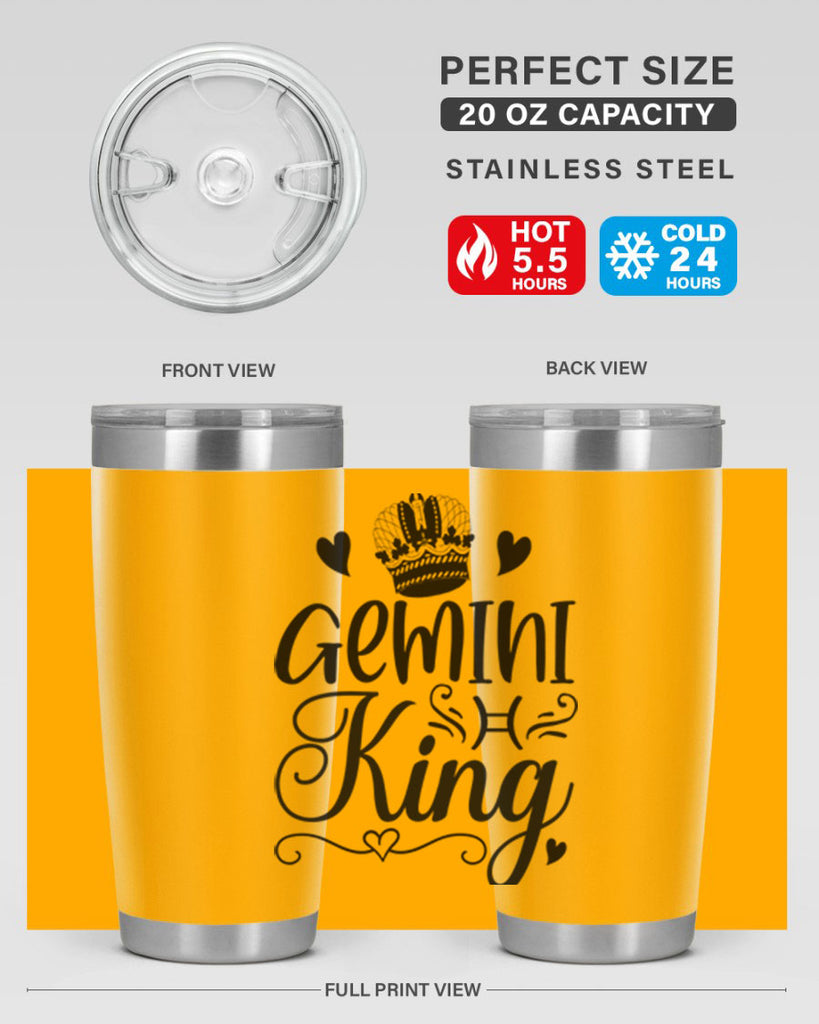 Gemini king 228#- zodiac- Tumbler