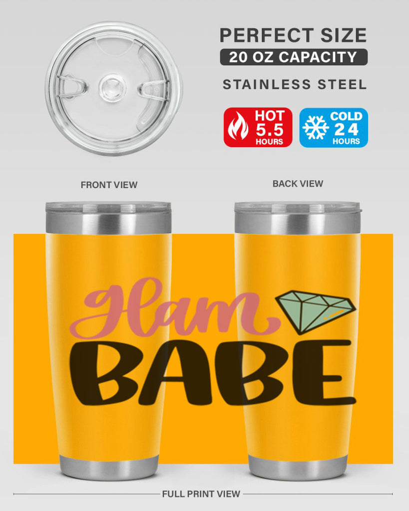 Glam Babe Style 98#- make up- Tumbler