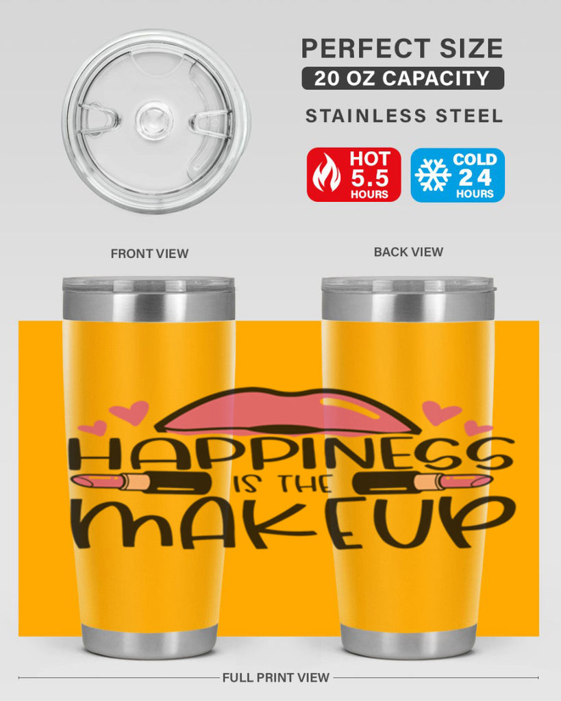 Hapiness Is The Makeup Style 95#- make up- Tumbler