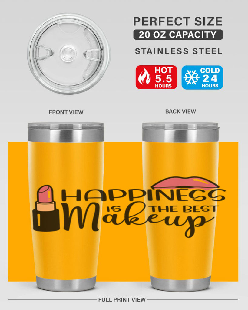 Happiness Is The Best Makeup Style 93#- make up- Tumbler