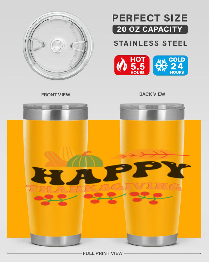 Happy Thanksgiving 251#- fall- Tumbler