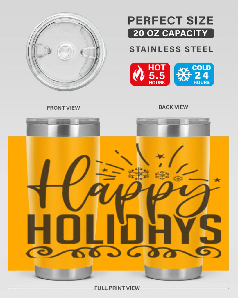 Happy holidays 137#- winter- Tumbler