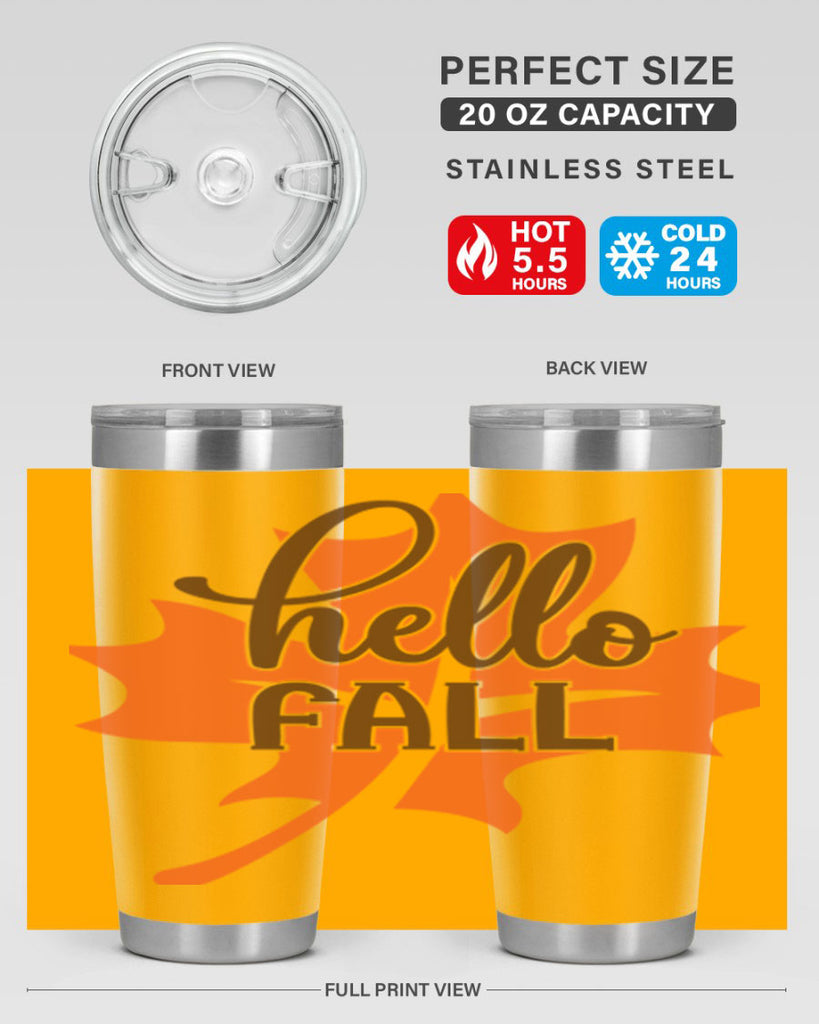 Hello Fall 273#- fall- Tumbler