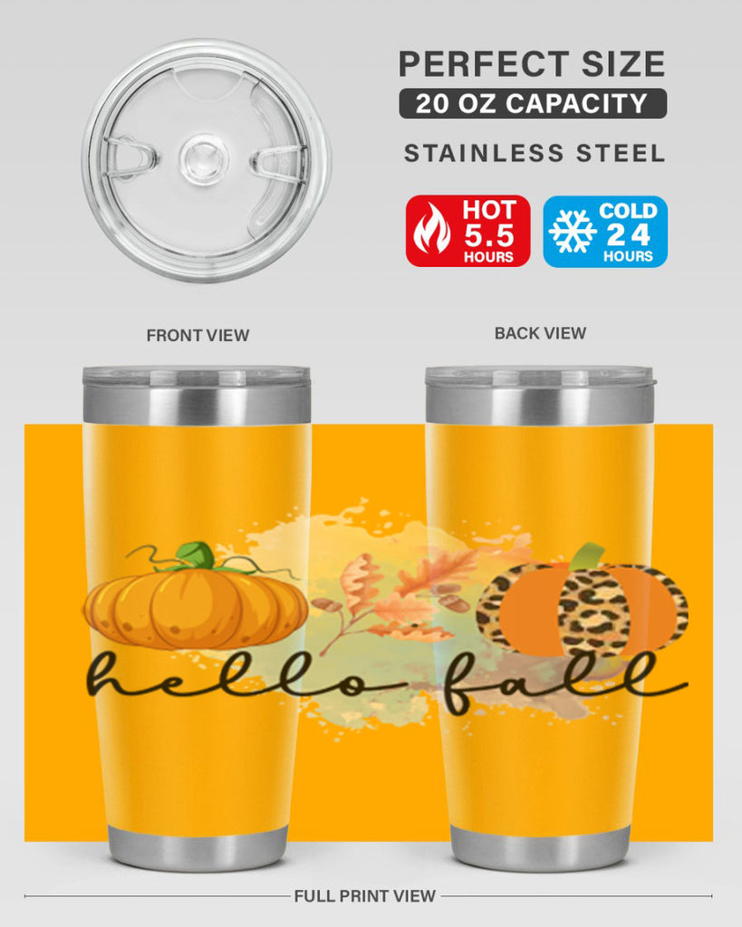 Hello Fall 277#- fall- Tumbler