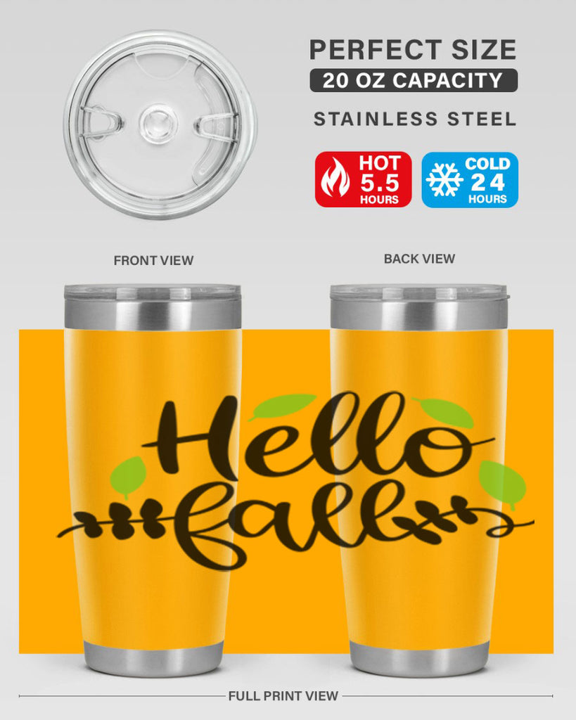 Hello Fall 283#- fall- Tumbler